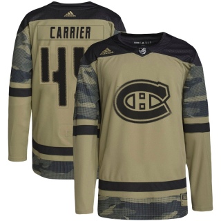 Men's Alexandre Carrier Montreal Canadiens Adidas Military Appreciation Practice Jersey - Authentic Camo