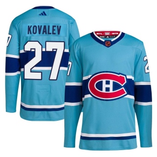 Men's Alexei Kovalev Montreal Canadiens Adidas Reverse Retro 2.0 Jersey - Authentic Light Blue