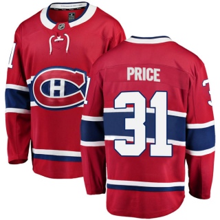 Men's Carey Price Montreal Canadiens Fanatics Branded Home Jersey - Breakaway Red