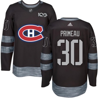 Men's Cayden Primeau Montreal Canadiens 1917- 100th Anniversary Jersey - Authentic Black