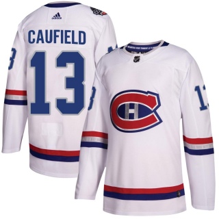 Men's Cole Caufield Montreal Canadiens Adidas 100 Classic Jersey - Authentic White