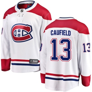 Men's Cole Caufield Montreal Canadiens Fanatics Branded Away Jersey - Breakaway White