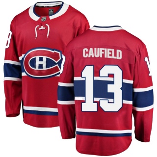 Men's Cole Caufield Montreal Canadiens Fanatics Branded Home Jersey - Breakaway Red