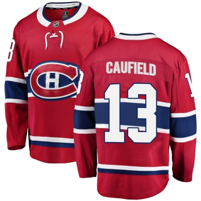 Men's Cole Caufield Montreal Canadiens Fanatics Branded Home Jersey - Breakaway Red