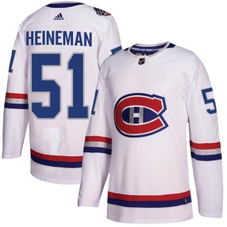 Men's Emil Heineman Montreal Canadiens Adidas 100 Classic Jersey - Authentic White