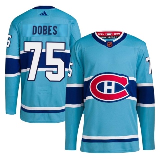 Men's Jakub Dobes Montreal Canadiens Adidas Reverse Retro 2.0 Jersey - Authentic Light Blue