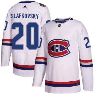 Men's Juraj Slafkovsky Montreal Canadiens Adidas 100 Classic Jersey - Authentic White