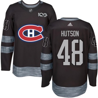 Men's Lane Hutson Montreal Canadiens 1917- 100th Anniversary Jersey - Authentic Black