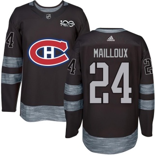 Men's Logan Mailloux Montreal Canadiens 1917- 100th Anniversary Jersey - Authentic Black