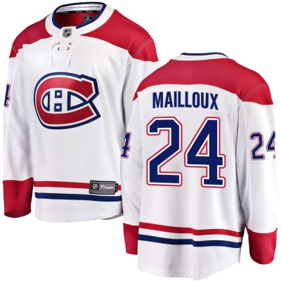 Men's Logan Mailloux Montreal Canadiens Fanatics Branded Away Jersey - Breakaway White