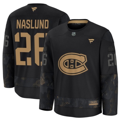 Men's Mats Naslund Montreal Canadiens Fanatics 2024 Military Appreciation Practice Jersey - Premium Black