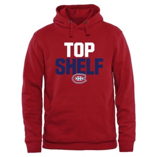 Men's Montreal Canadiens Top Shelf Pullover Hoodie - - Red