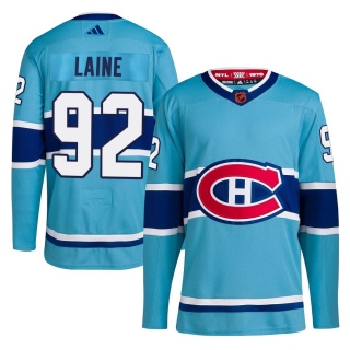 Men's Patrik Laine Montreal Canadiens Adidas Reverse Retro 2.0 Jersey - Authentic Light Blue