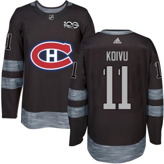 Men's Saku Koivu Montreal Canadiens 1917- 100th Anniversary Jersey - Authentic Black