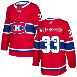 Men's Tyler Wotherspoon Montreal Canadiens Adidas Home Jersey - Authentic Red