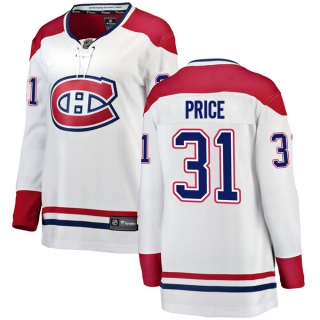 Women's Carey Price Montreal Canadiens Fanatics Branded Away Jersey - Breakaway White