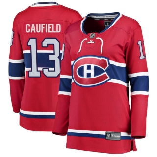 Women's Cole Caufield Montreal Canadiens Fanatics Branded Home Jersey - Breakaway Red