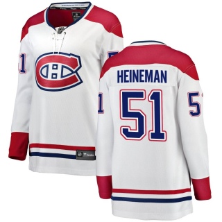 Women's Emil Heineman Montreal Canadiens Fanatics Branded Away Jersey - Breakaway White