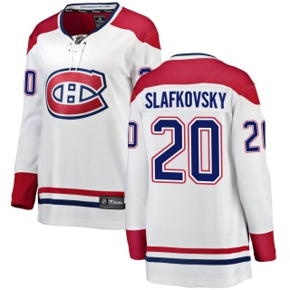 Women's Juraj Slafkovsky Montreal Canadiens Fanatics Branded Away Jersey - Breakaway White