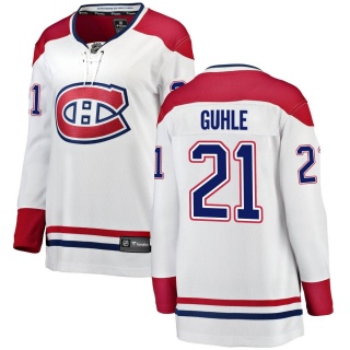 Women's Kaiden Guhle Montreal Canadiens Fanatics Branded Away Jersey - Breakaway White