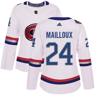 Women's Logan Mailloux Montreal Canadiens Adidas 100 Classic Jersey - Authentic White