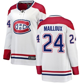 Women's Logan Mailloux Montreal Canadiens Fanatics Branded Away Jersey - Breakaway White