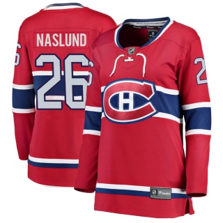 Women's Mats Naslund Montreal Canadiens Fanatics Branded Home Jersey - Breakaway Red