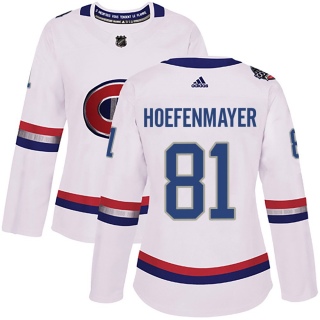 Women's Noel Hoefenmayer Montreal Canadiens Adidas 100 Classic Jersey - Authentic White