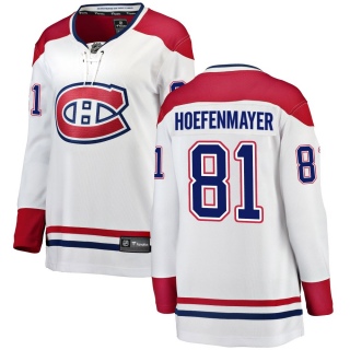 Women's Noel Hoefenmayer Montreal Canadiens Fanatics Branded Away Jersey - Breakaway White