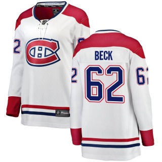 Women's Owen Beck Montreal Canadiens Fanatics Branded Away Jersey - Breakaway White