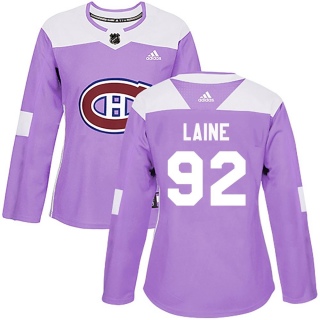 Women's Patrik Laine Montreal Canadiens Adidas Fights Cancer Practice Jersey - Authentic Purple