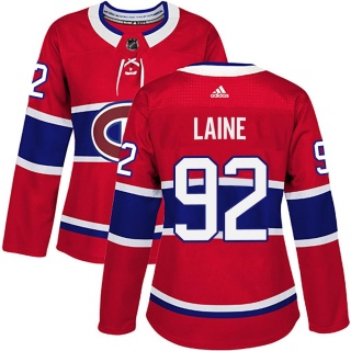 Women's Patrik Laine Montreal Canadiens Adidas Home Jersey - Authentic Red