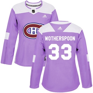 Women's Tyler Wotherspoon Montreal Canadiens Adidas Fights Cancer Practice Jersey - Authentic Purple