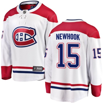 Youth Alex Newhook Montreal Canadiens Fanatics Branded Away Jersey - Breakaway White