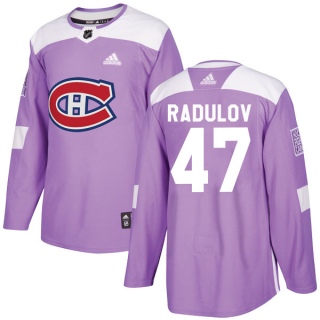 Youth Alexander Radulov Montreal Canadiens Adidas Fights Cancer Practice Jersey - Authentic Purple