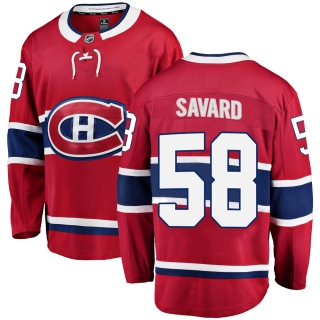 Youth David Savard Montreal Canadiens Fanatics Branded Home Jersey - Breakaway Red