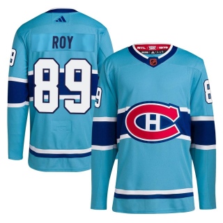 Youth Joshua Roy Montreal Canadiens Adidas Reverse Retro 2.0 Jersey - Authentic Light Blue