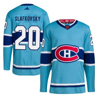 Youth Juraj Slafkovsky Montreal Canadiens Adidas Reverse Retro 2.0 Jersey - Authentic Light Blue