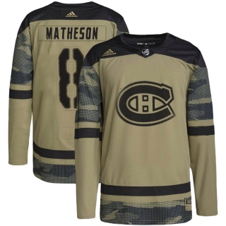 Youth Mike Matheson Montreal Canadiens Adidas Military Appreciation Practice Jersey - Authentic Camo