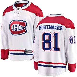 Youth Noel Hoefenmayer Montreal Canadiens Fanatics Branded Away Jersey - Breakaway White