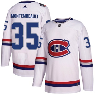 Youth Sam Montembeault Montreal Canadiens Adidas 100 Classic Jersey - Authentic White