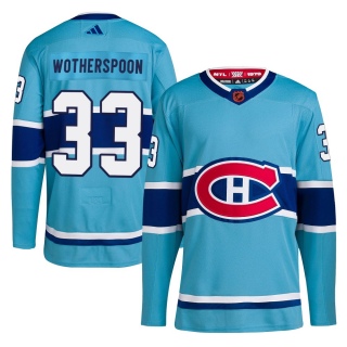 Youth Tyler Wotherspoon Montreal Canadiens Adidas Reverse Retro 2.0 Jersey - Authentic Light Blue